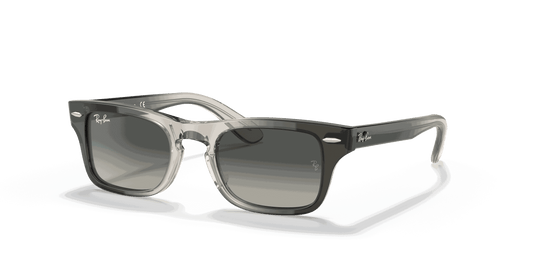 [Gradient Grey Lenses, Polished Transparent Grey Frame]
