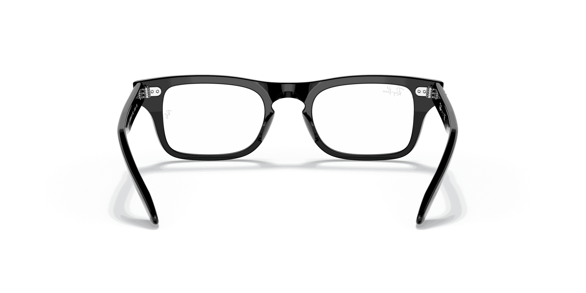 [Clear Lenses, Polished Black Frame]