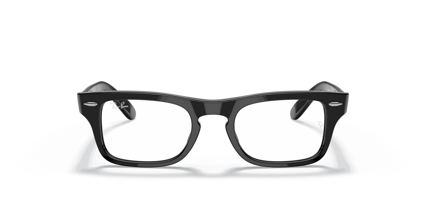 [Clear Lenses, Polished Black Frame]