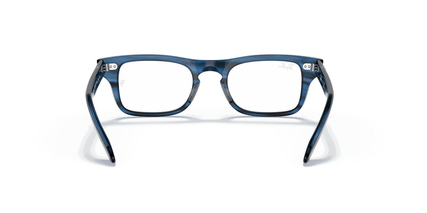[Clear Lenses, Polished Striped Blue Frame]