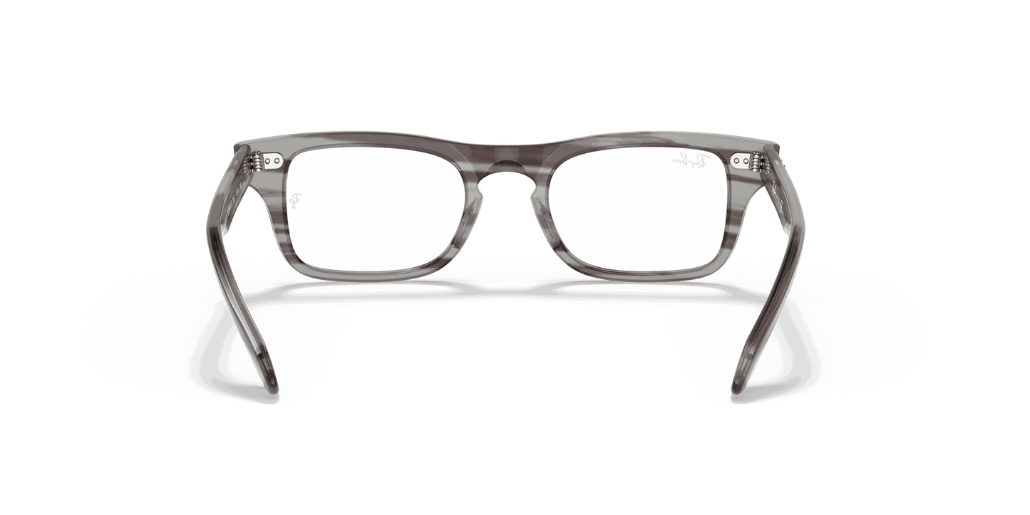 [Clear Lenses, Polished Striped Grey Frame]
