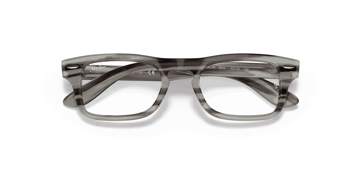 [Clear Lenses, Polished Striped Grey Frame]