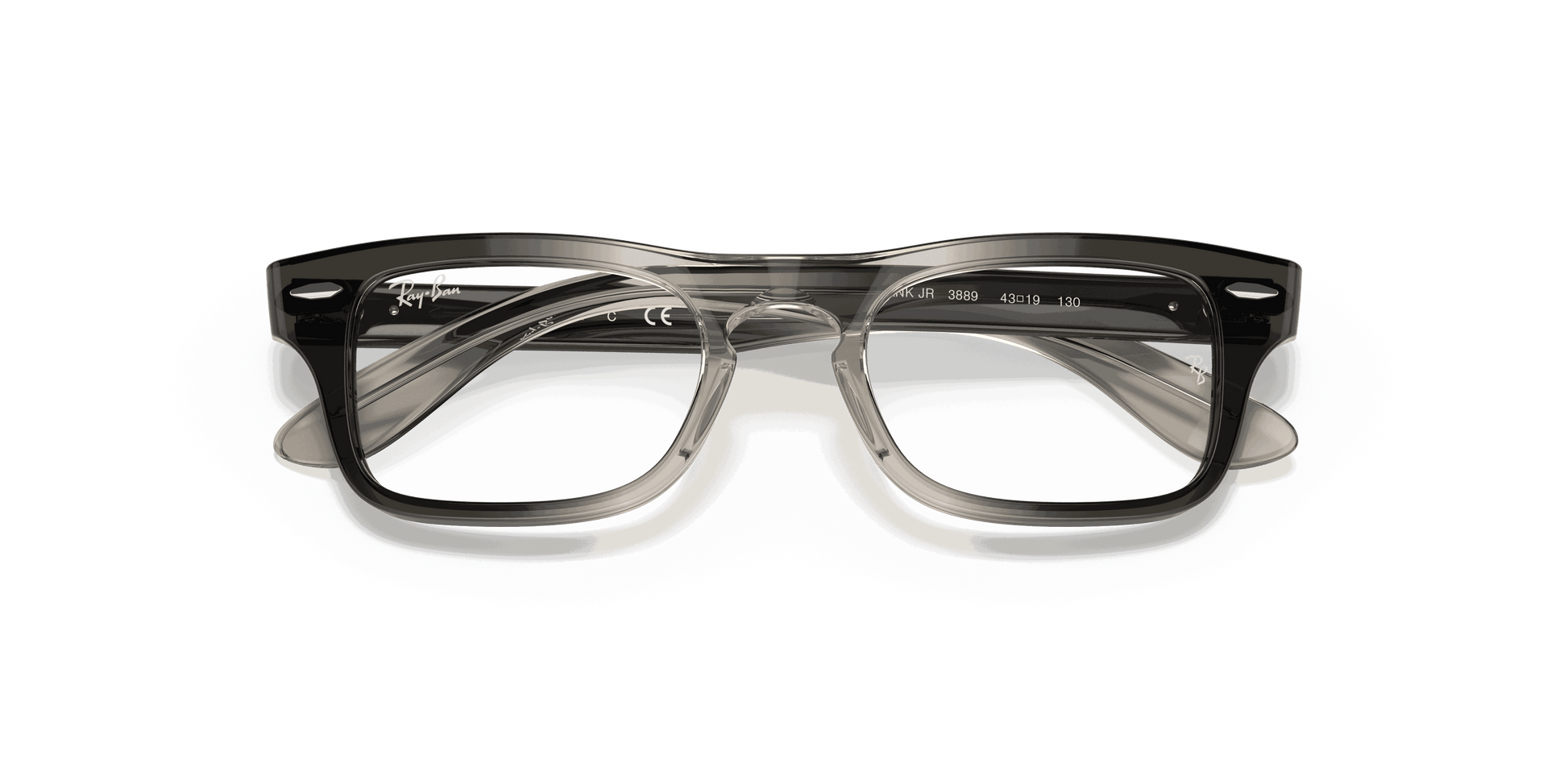 [Clear Lenses, Polished Transparent Grey Frame]