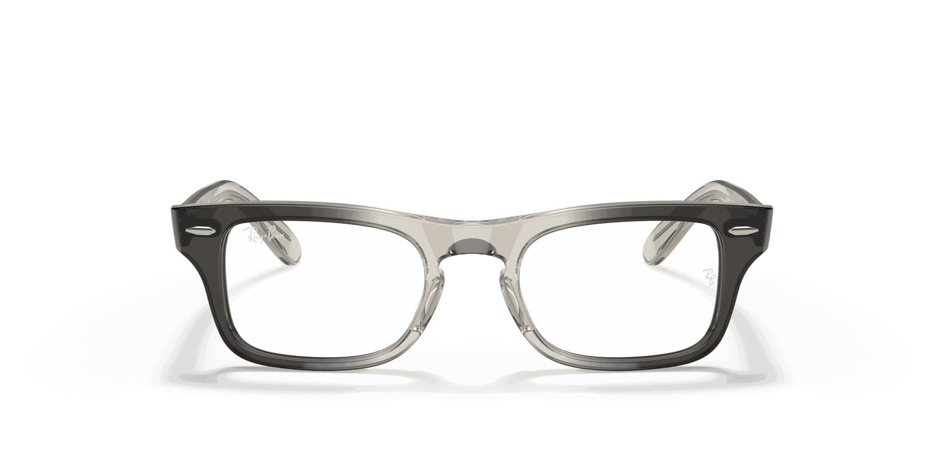 [Clear Lenses, Polished Transparent Grey Frame]