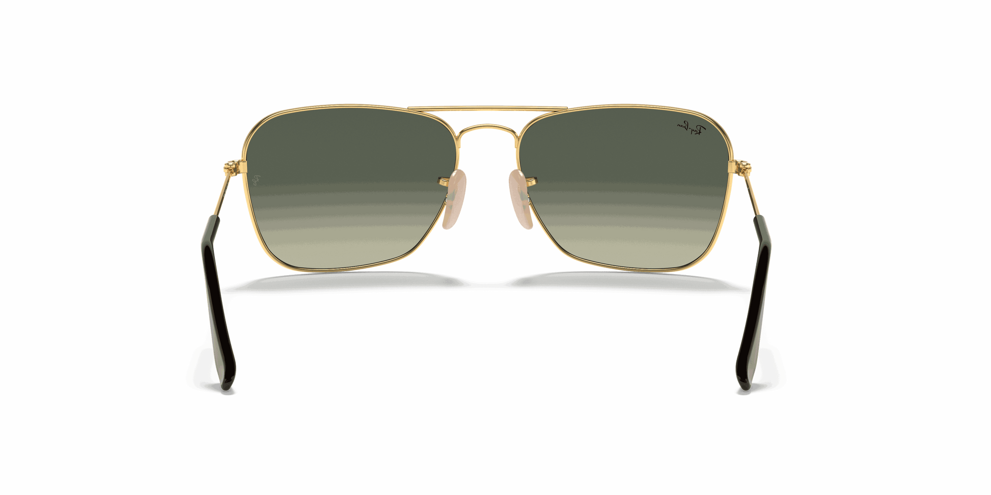 [Grey Gradient Lenses, Polished Arista Gold Frame]