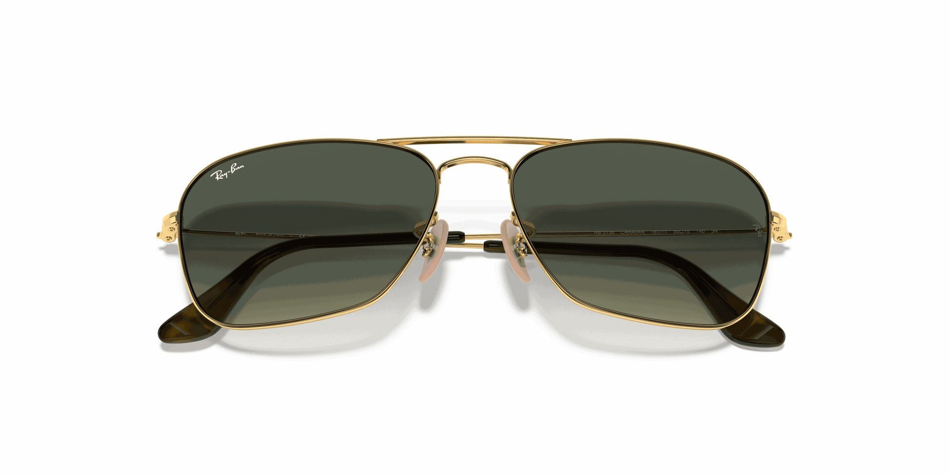 [Grey Gradient Lenses, Polished Arista Gold Frame]