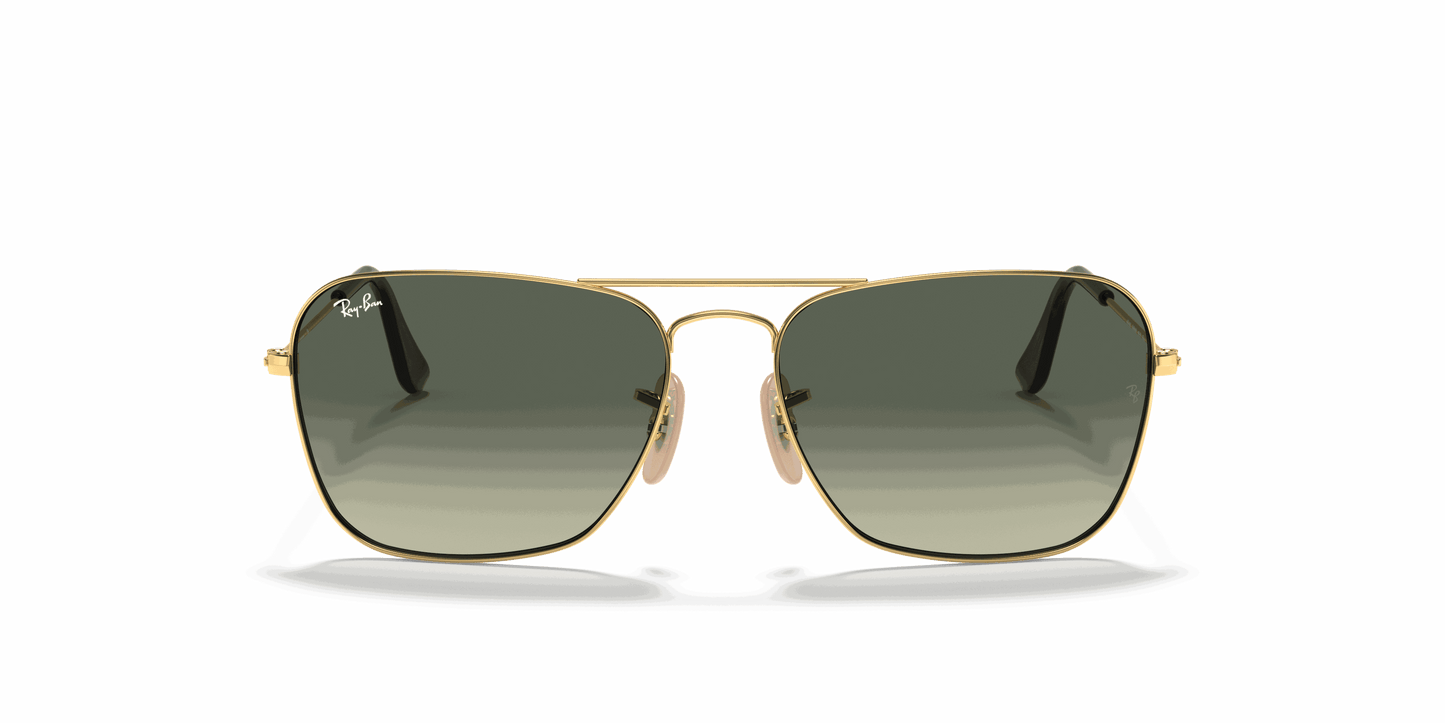 [Grey Gradient Lenses, Polished Arista Gold Frame]