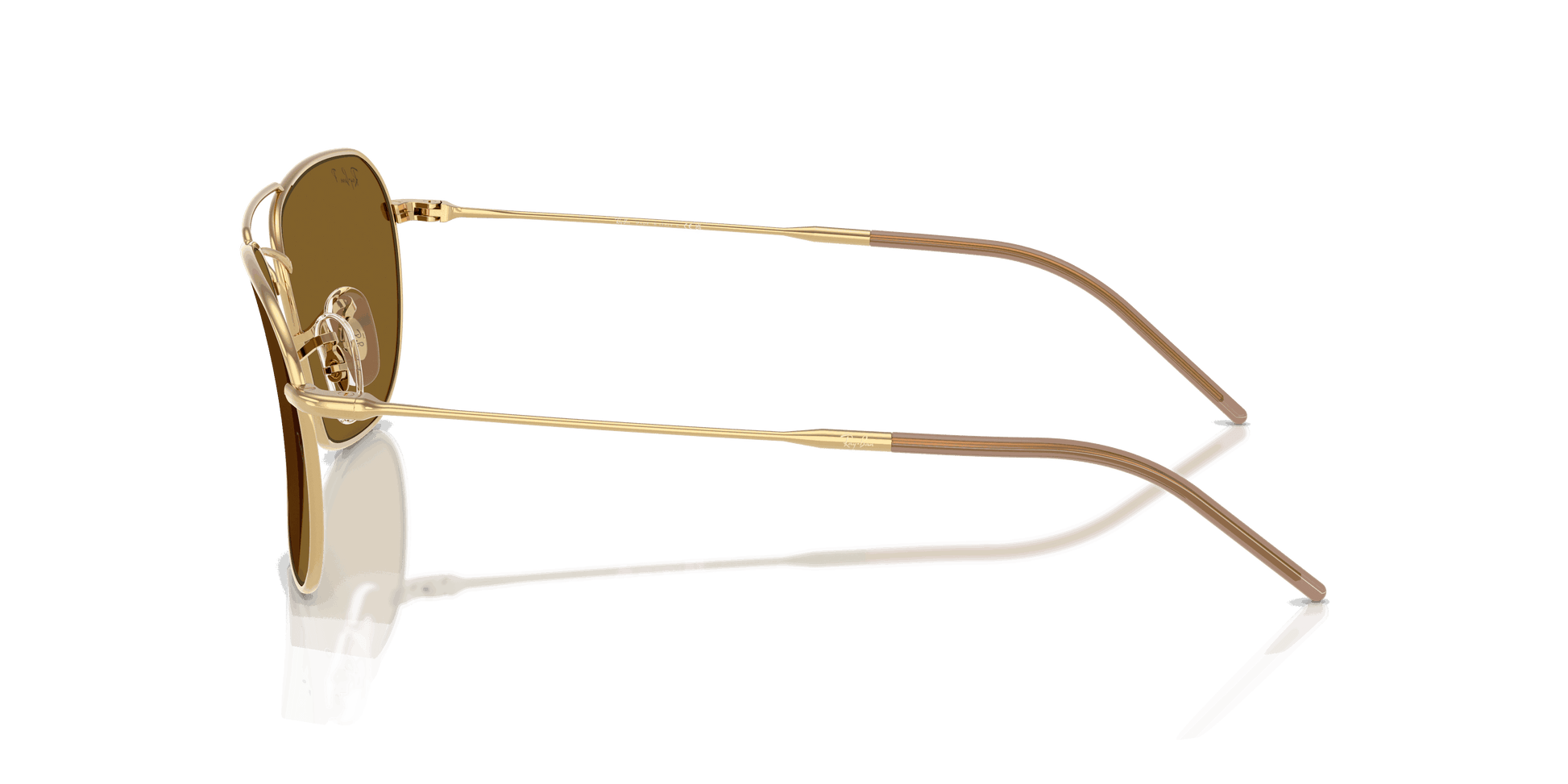 [Polar Dark Brown Lenses, Polished Arista Gold Frame]