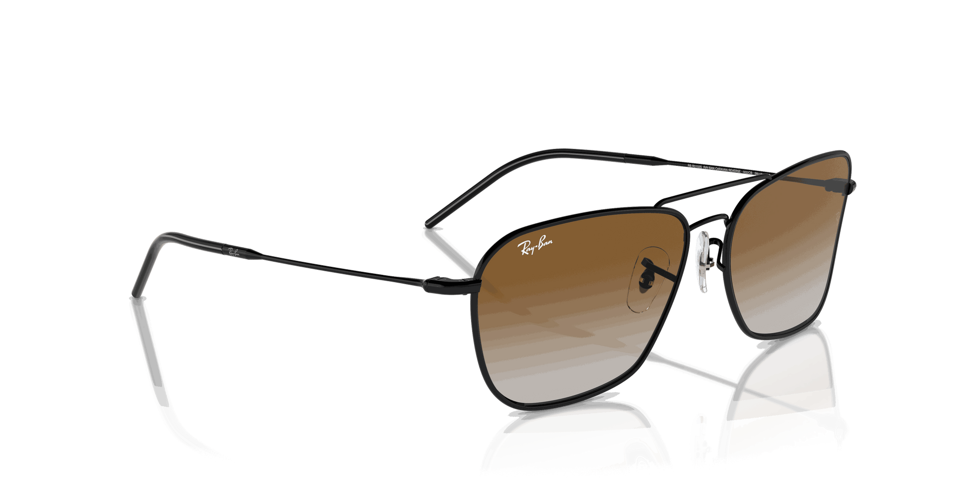 [Brown Lenses, Polished Black Frame]