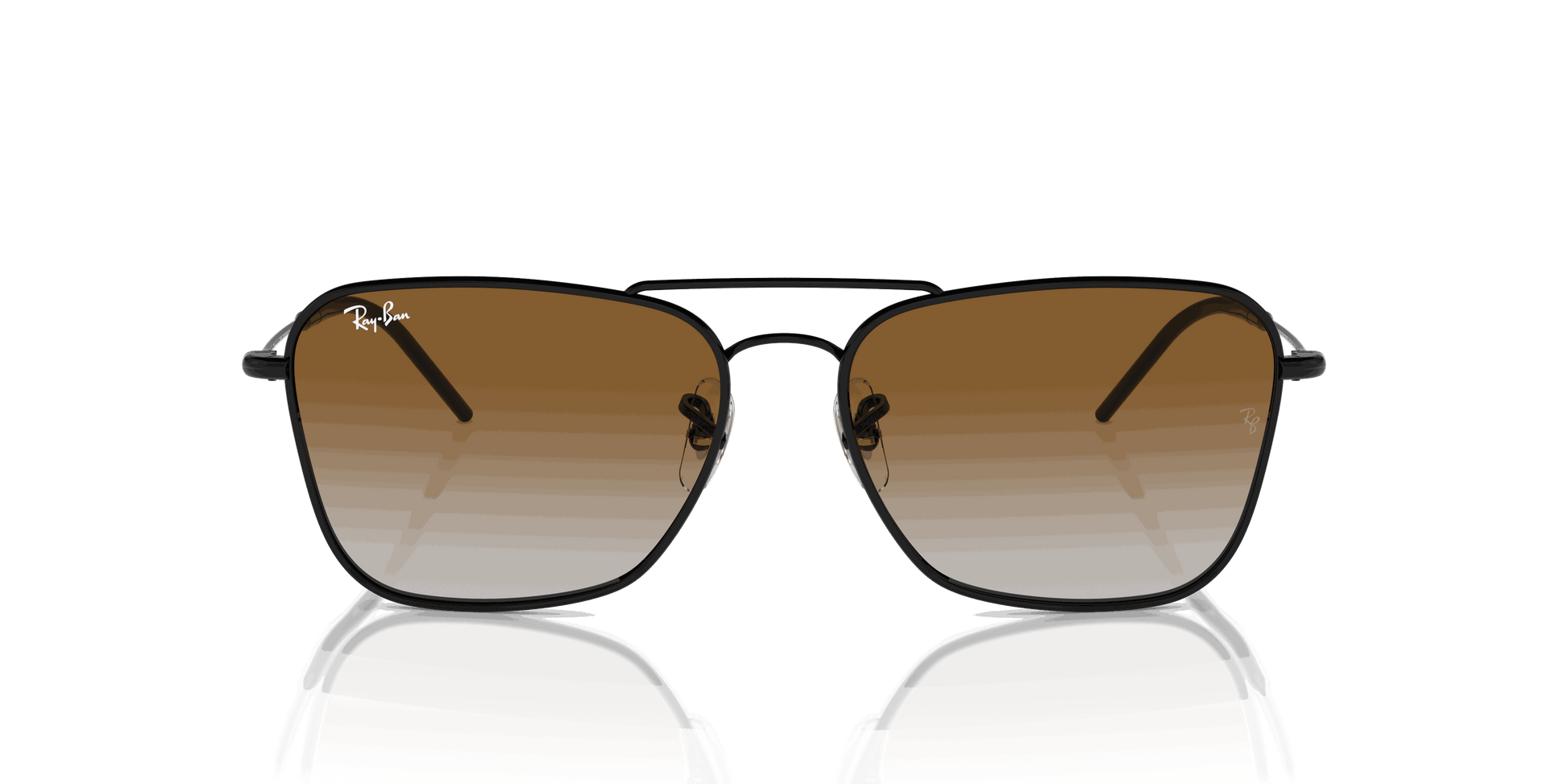 [Brown Lenses, Polished Black Frame]