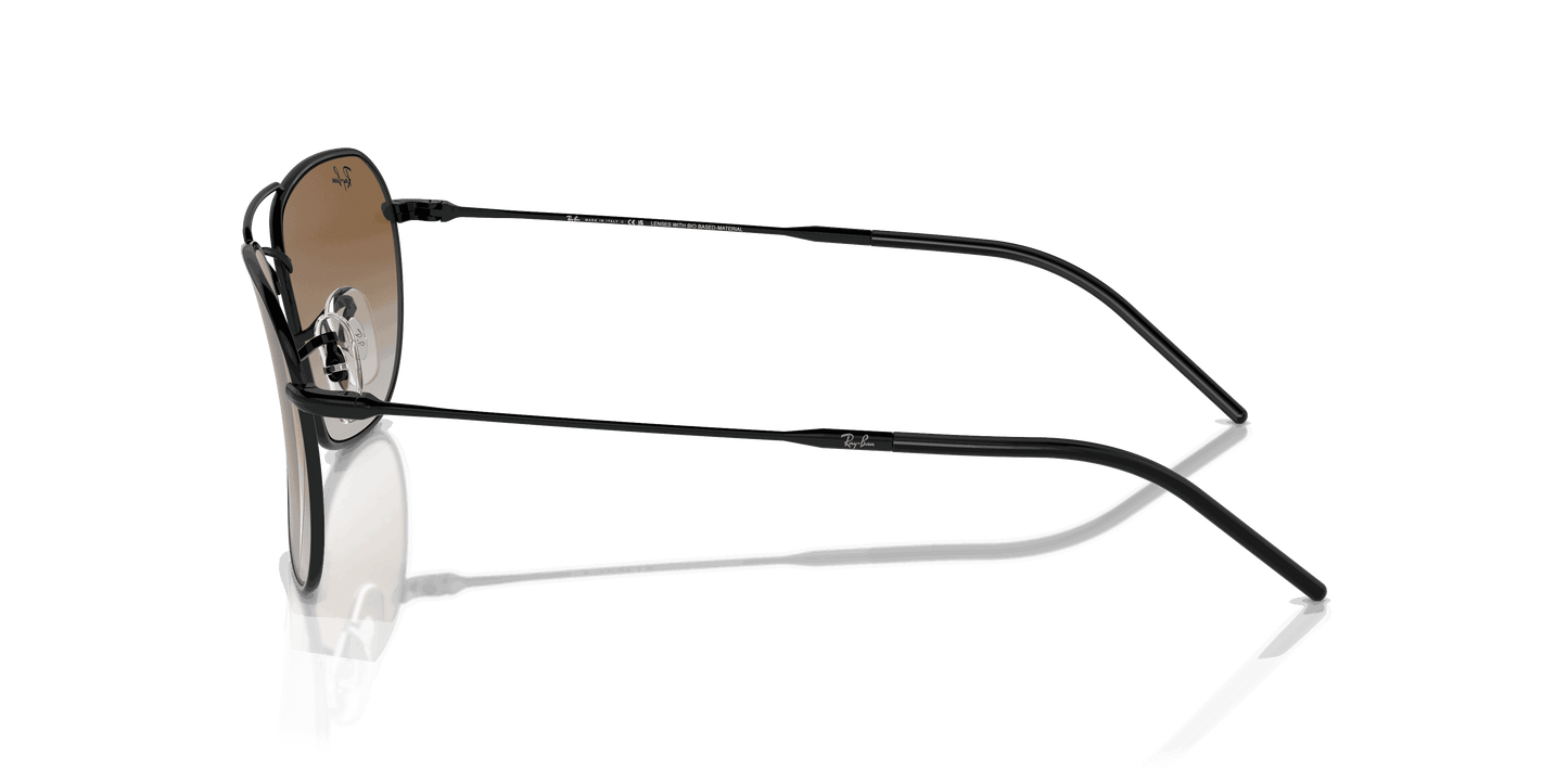 [Brown Lenses, Polished Black Frame]