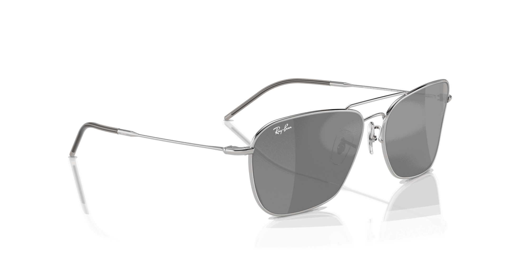 [Silver Lenses, Polished Silver Frame]