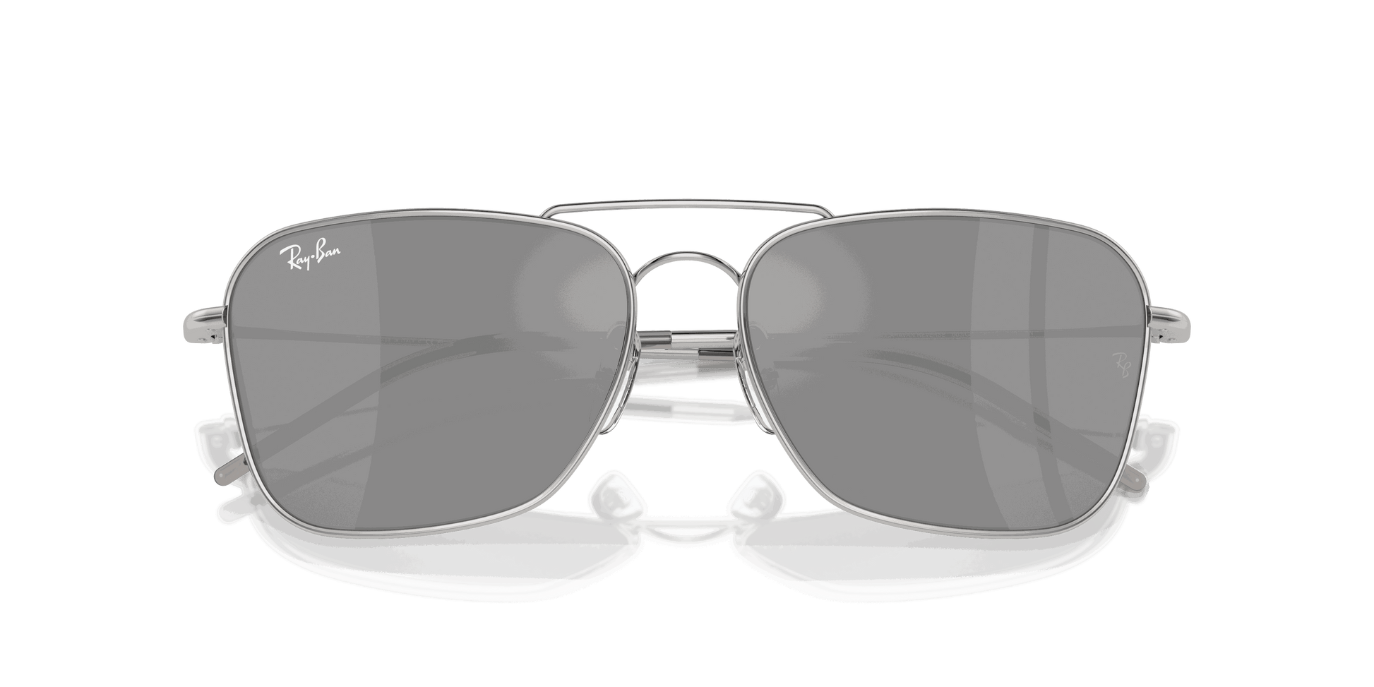 [Silver Lenses, Polished Silver Frame]