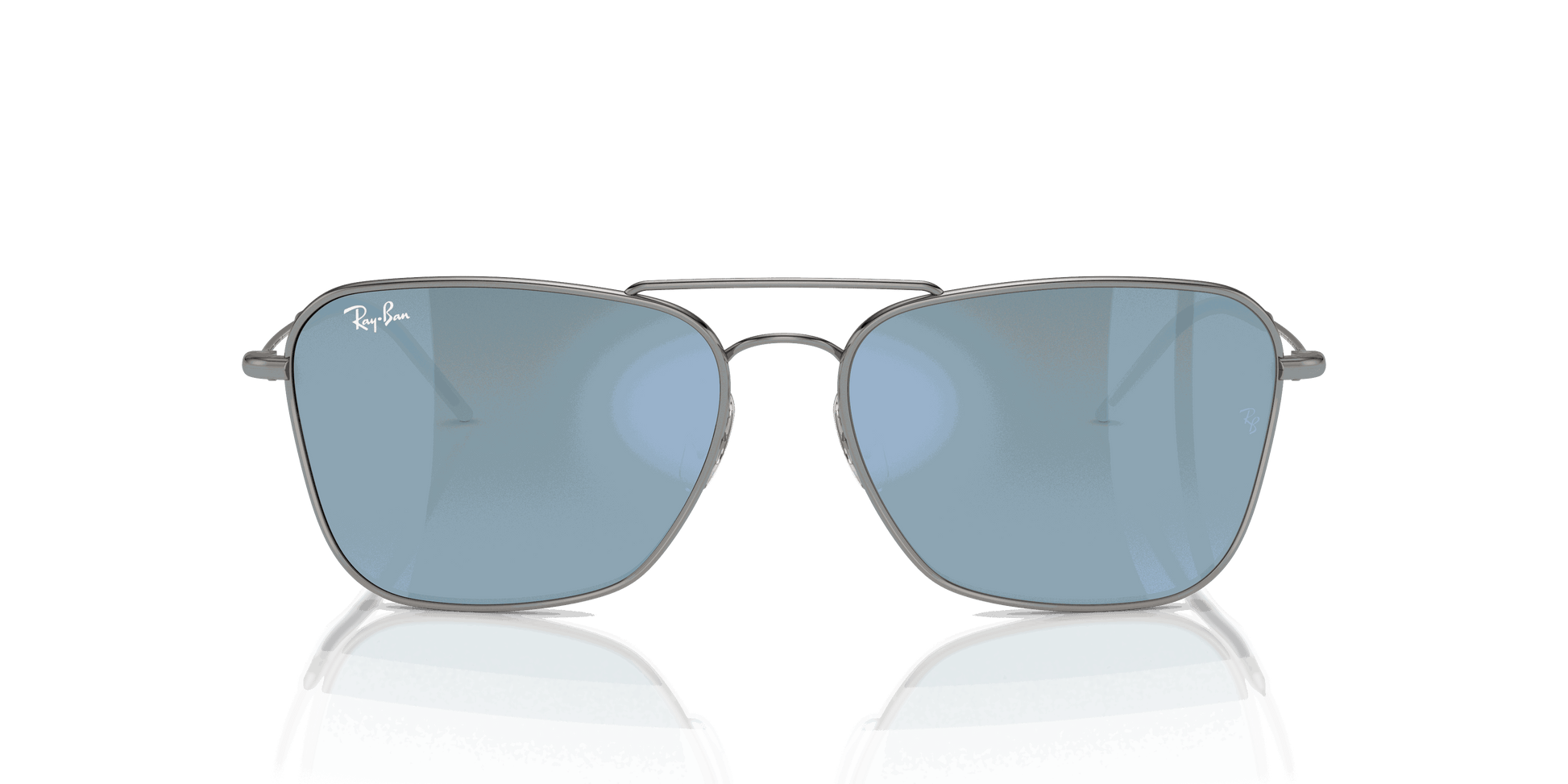 [Light Blue Lenses, Polished Gunmetal Frame]