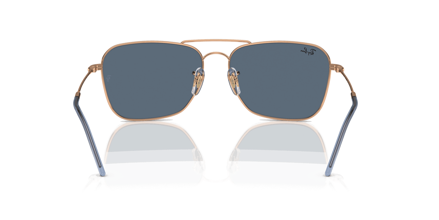 [Blue Lenses, Polished Rose Gold Frame]