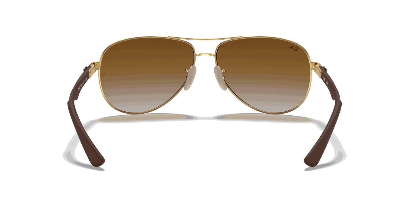 [Light Brown Gradient Lenses, Polished Arista Gold Frame]