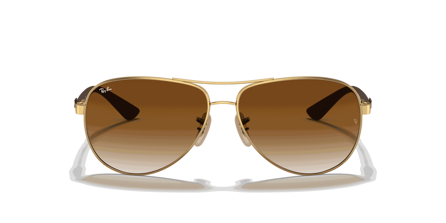 [Light Brown Gradient Lenses, Polished Arista Gold Frame]