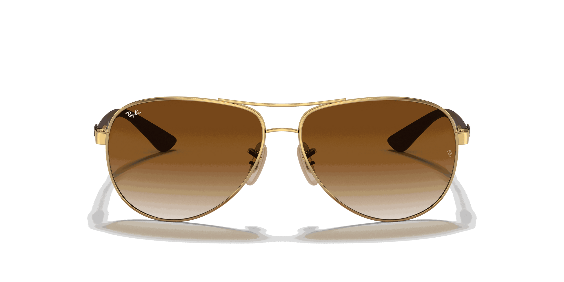 [Light Brown Gradient Lenses, Polished Arista Gold Frame]