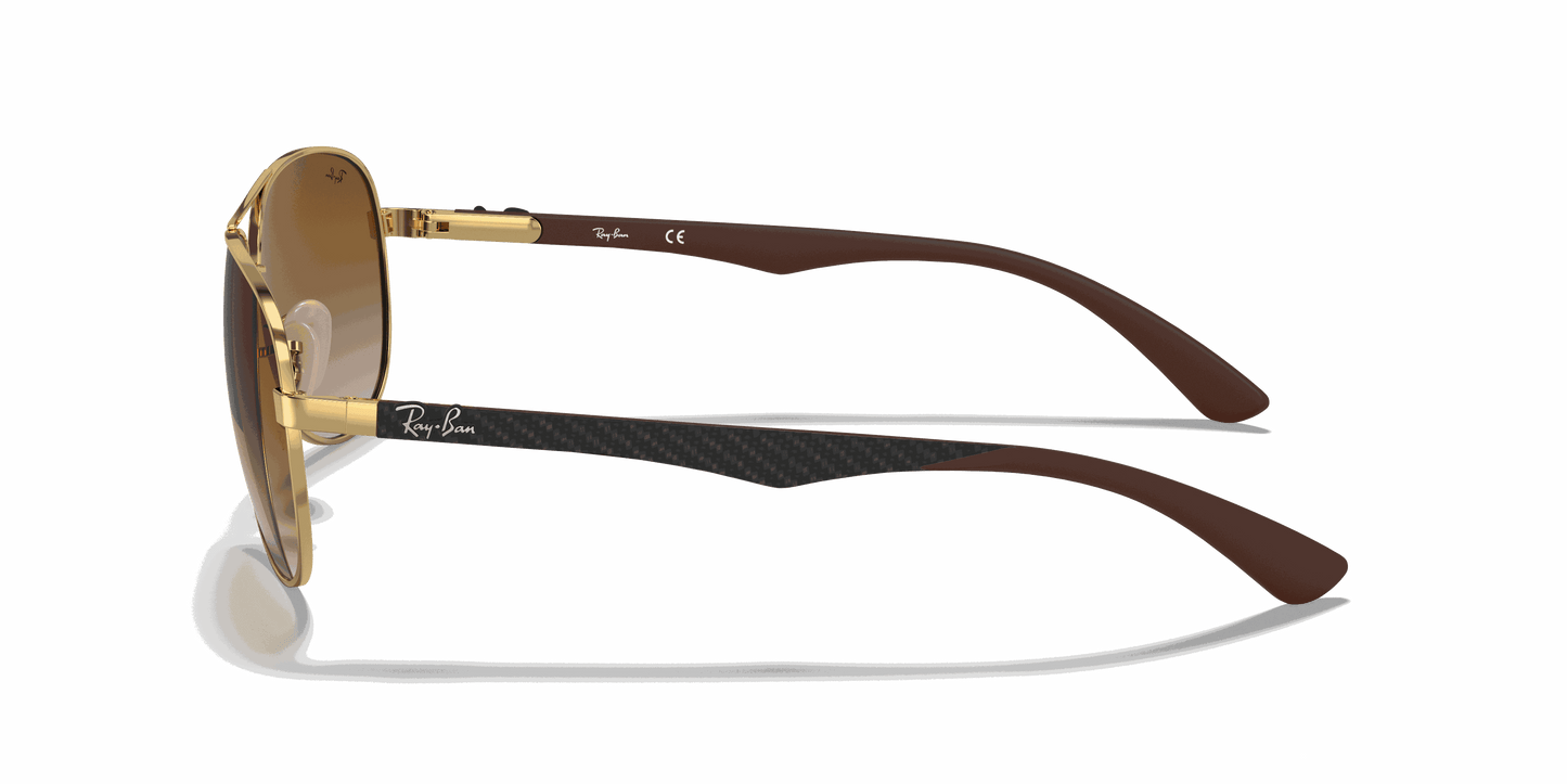 [Light Brown Gradient Lenses, Polished Arista Gold Frame]