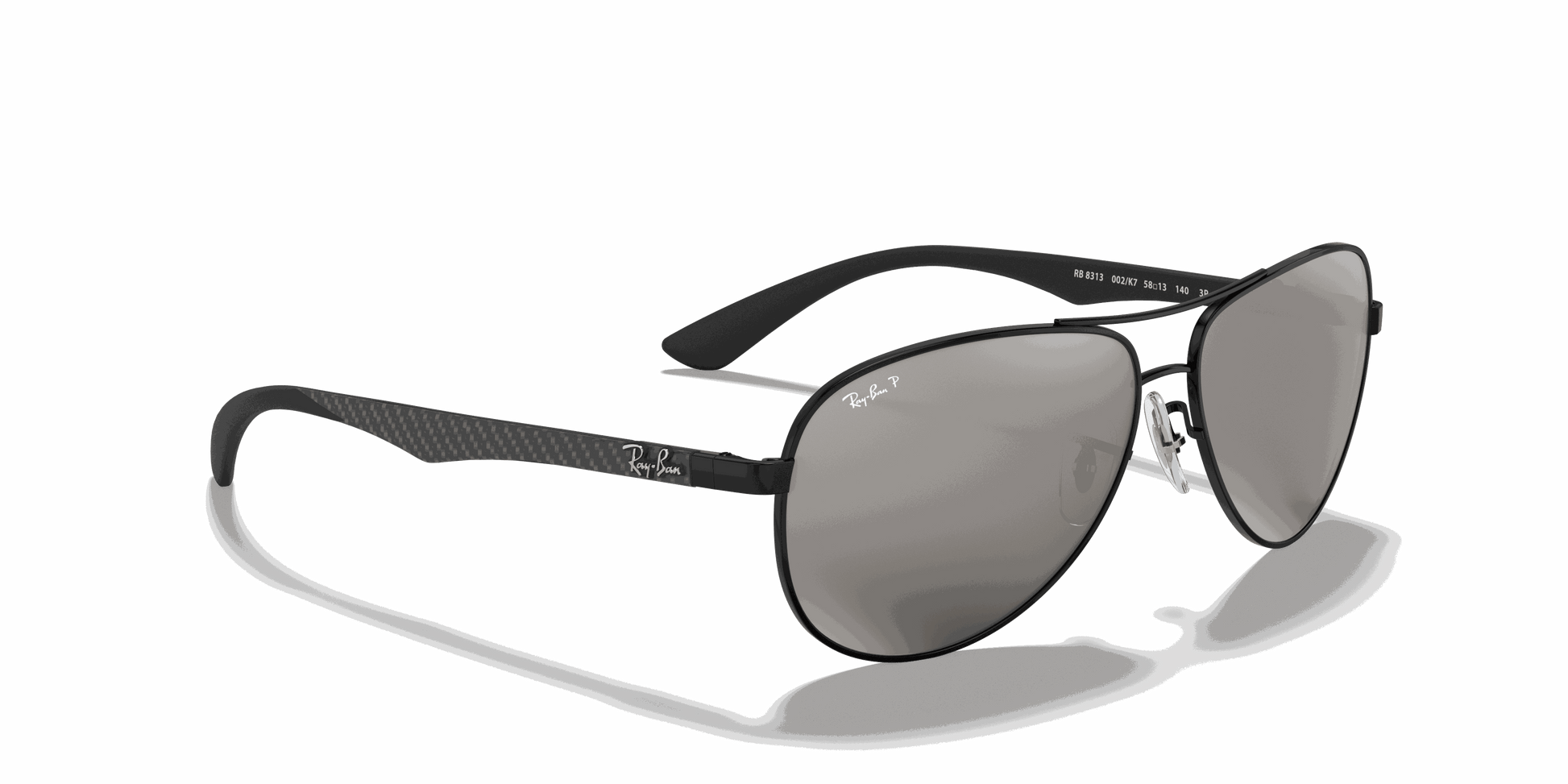 [Grey Lenses, Polished Black Frame]