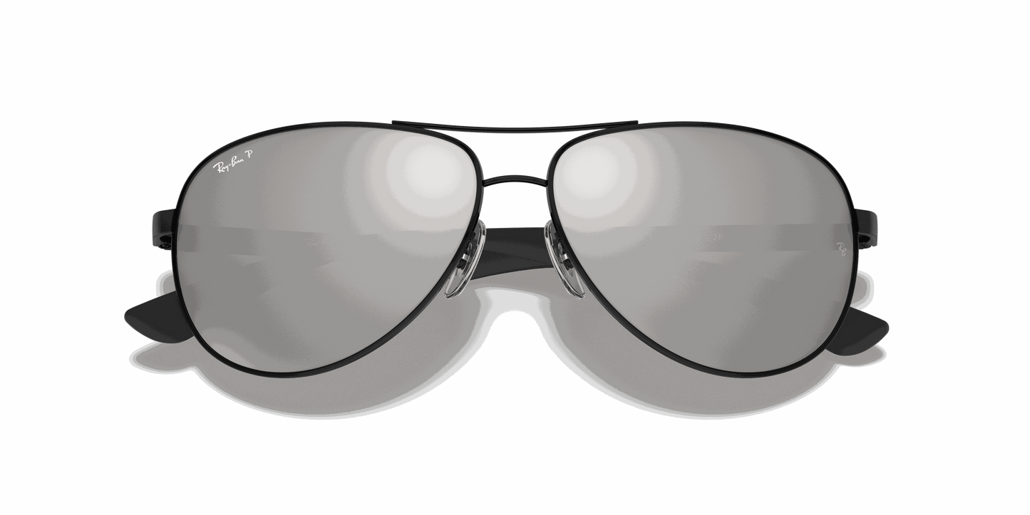 [Grey Lenses, Polished Black Frame]