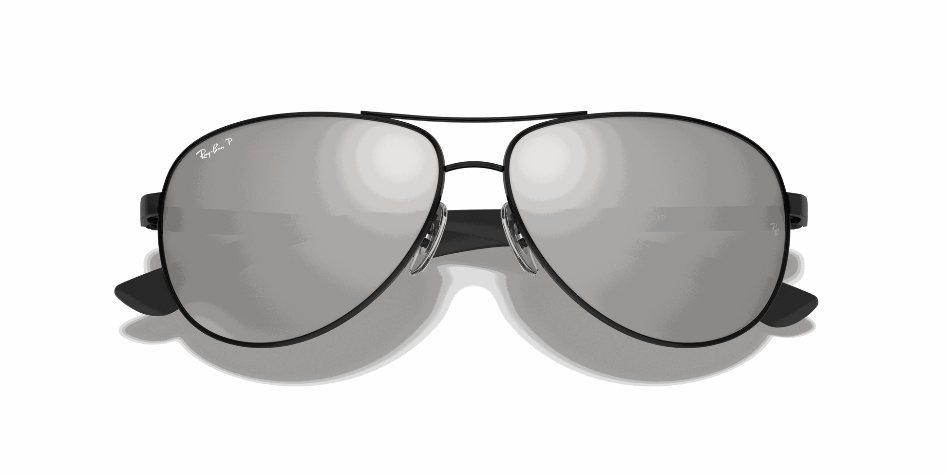 [Grey Lenses, Polished Black Frame]
