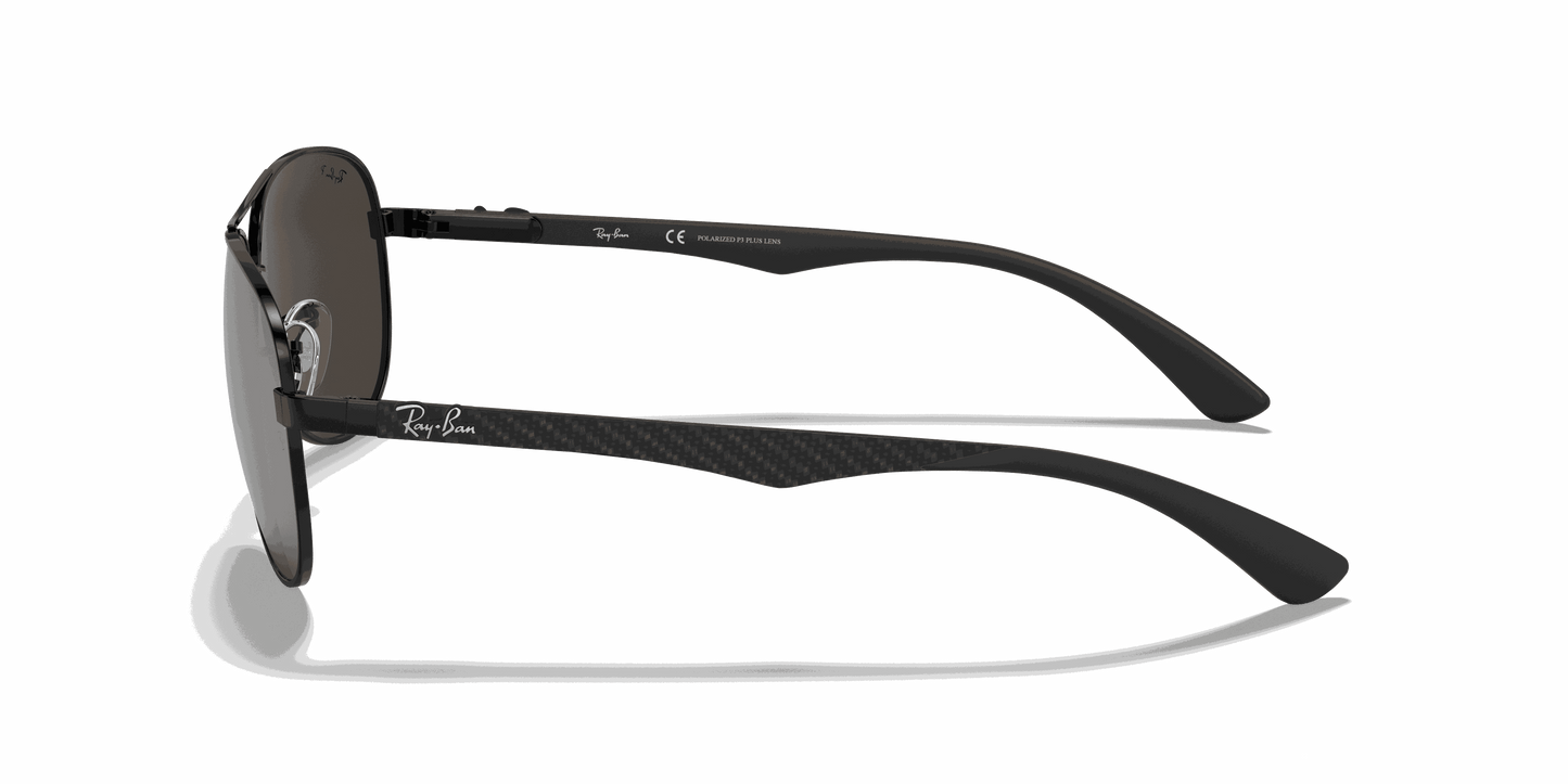 [Grey Lenses, Polished Black Frame]
