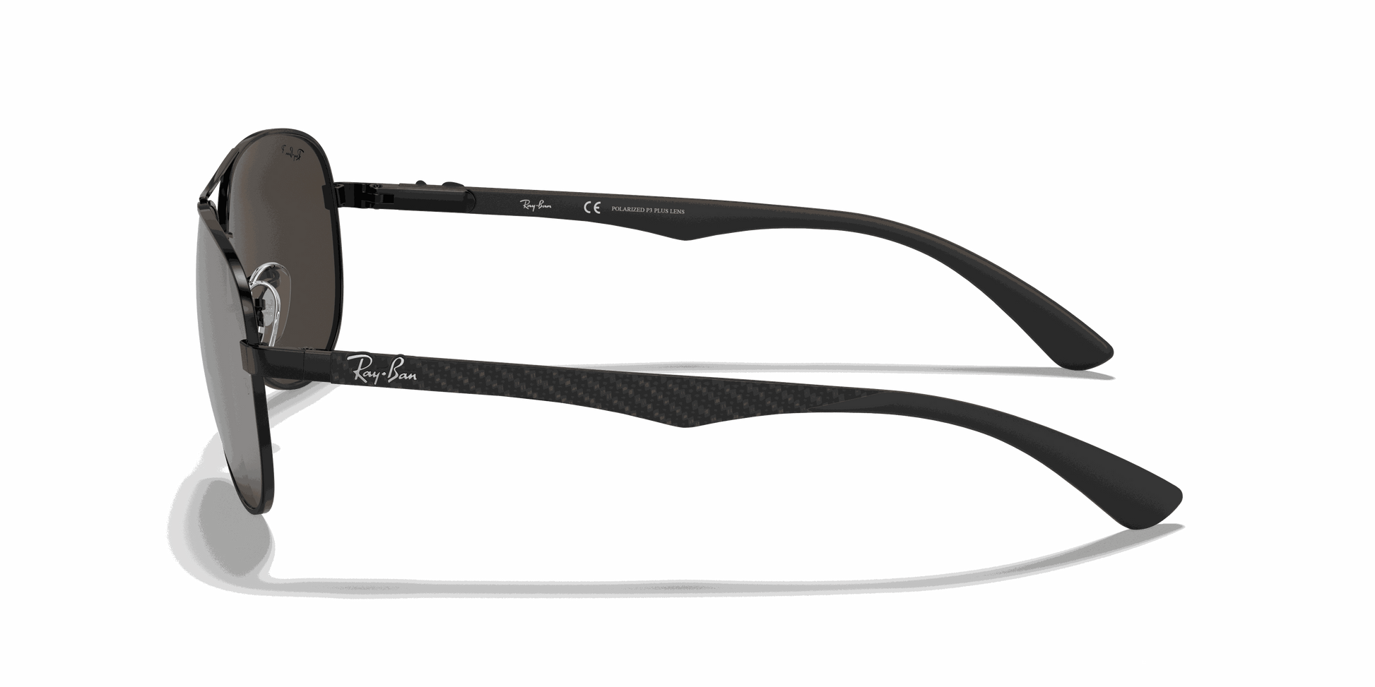[Grey Lenses, Polished Black Frame]