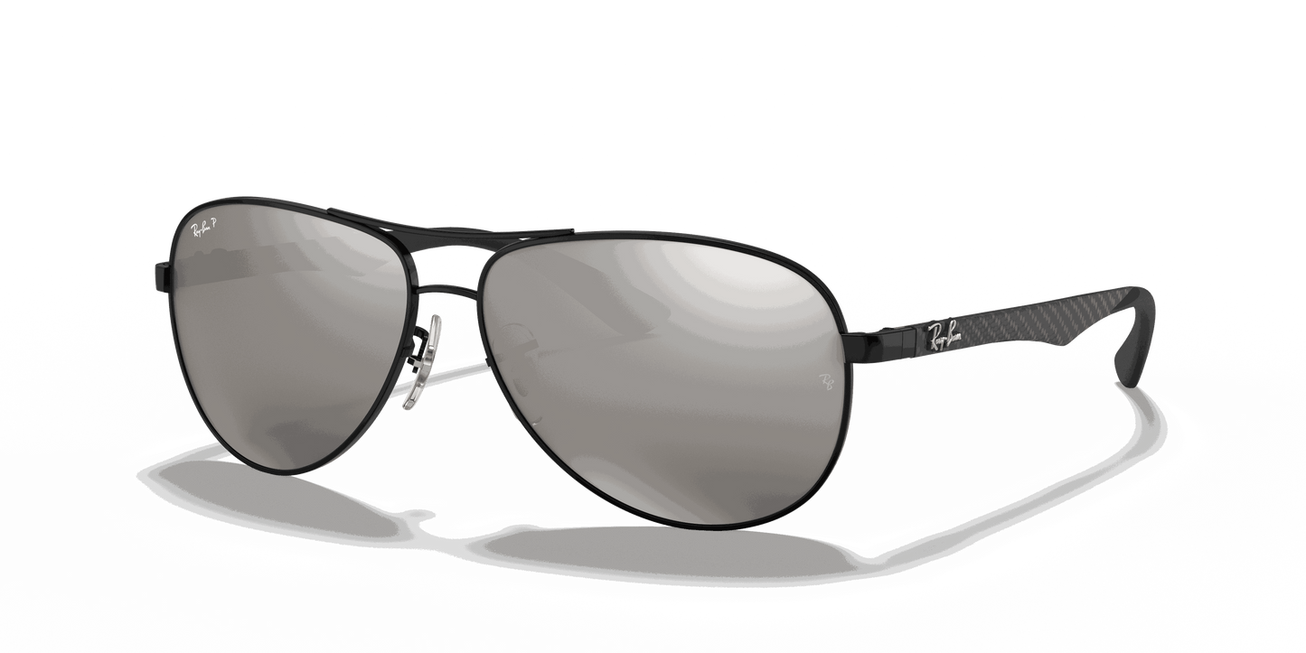 [Grey Lenses, Polished Black Frame]
