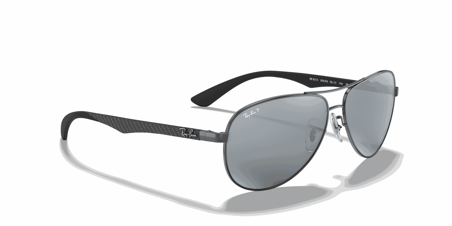 [Silver Lenses, Polished Gunmetal Frame]