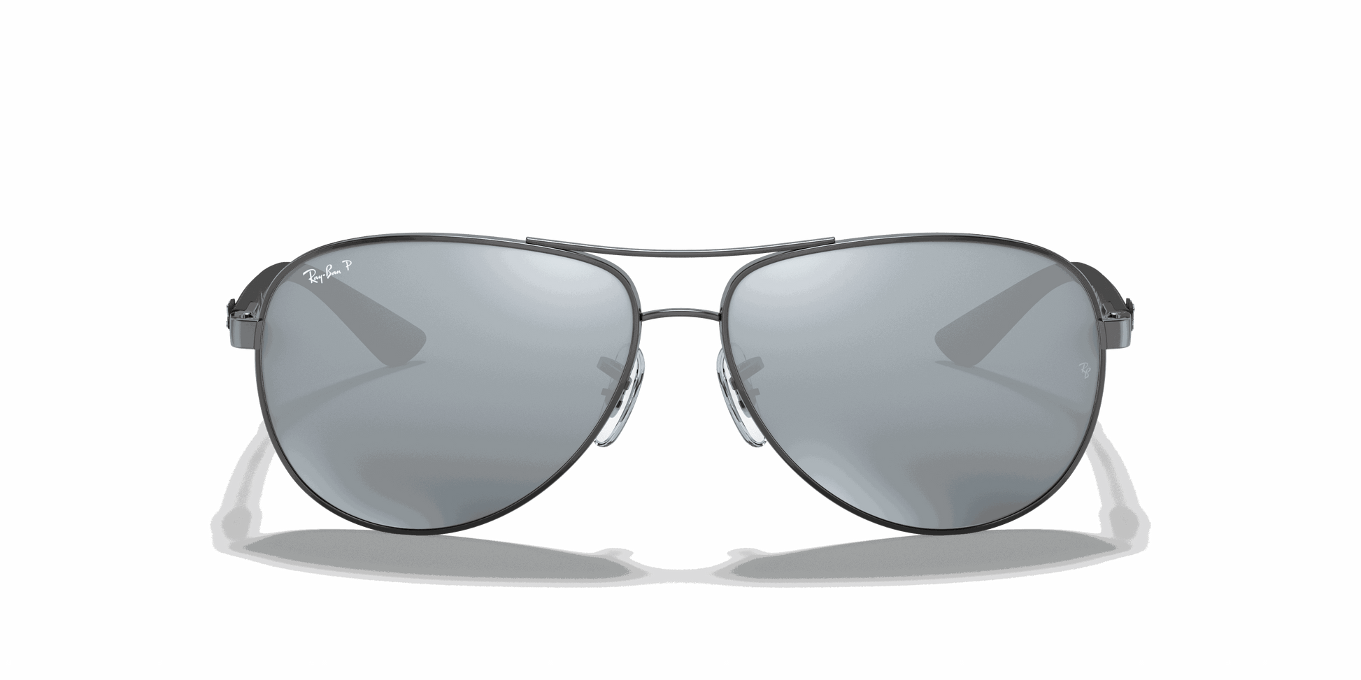 [Silver Lenses, Polished Gunmetal Frame]