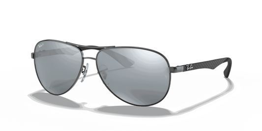 [Silver Lenses, Polished Gunmetal Frame]