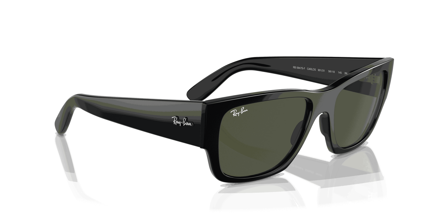 [Green Lenses, Polished Black Frame]