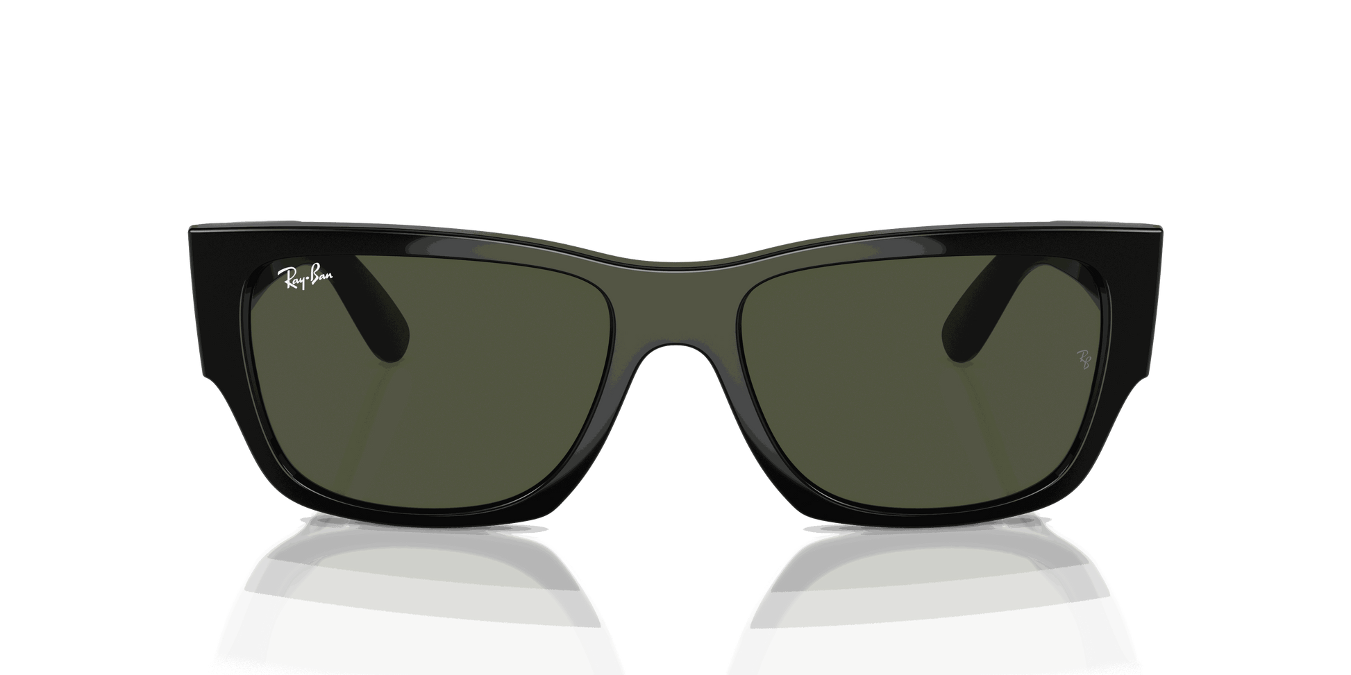 [Green Lenses, Polished Black Frame]