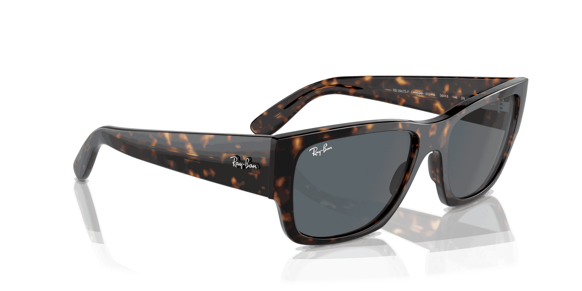 [Blue Lenses, Polished Havana Frame]