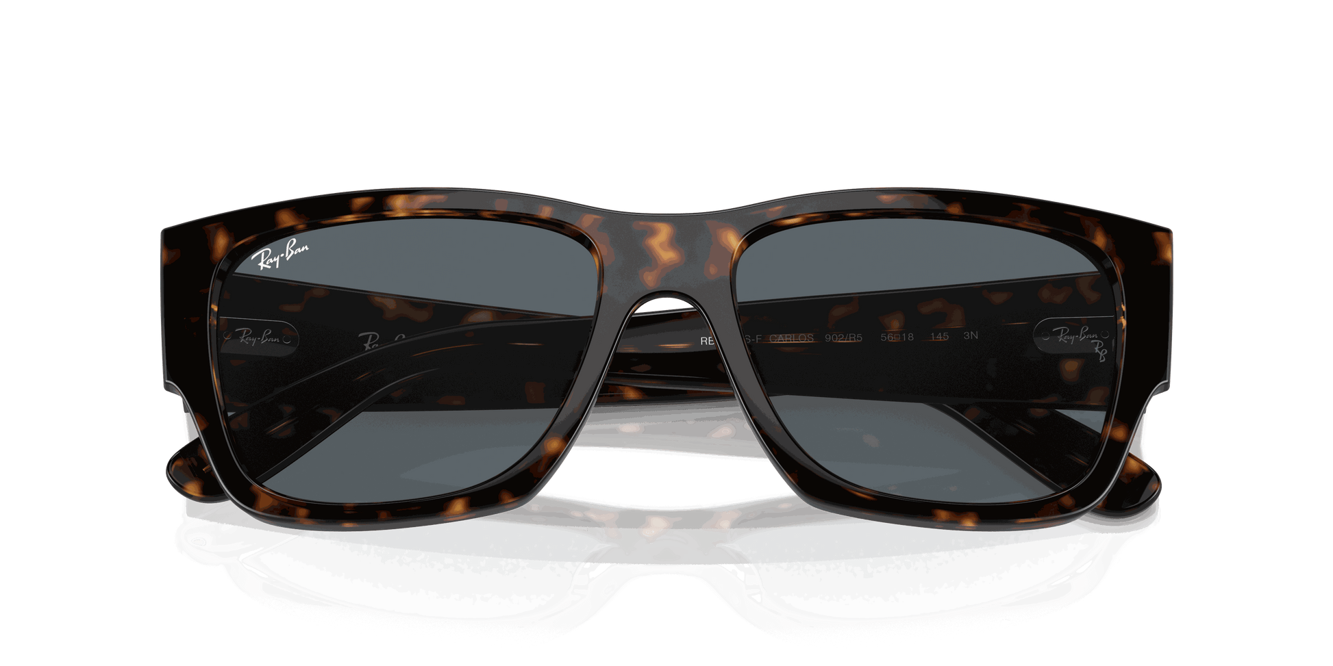 [Blue Lenses, Polished Havana Frame]