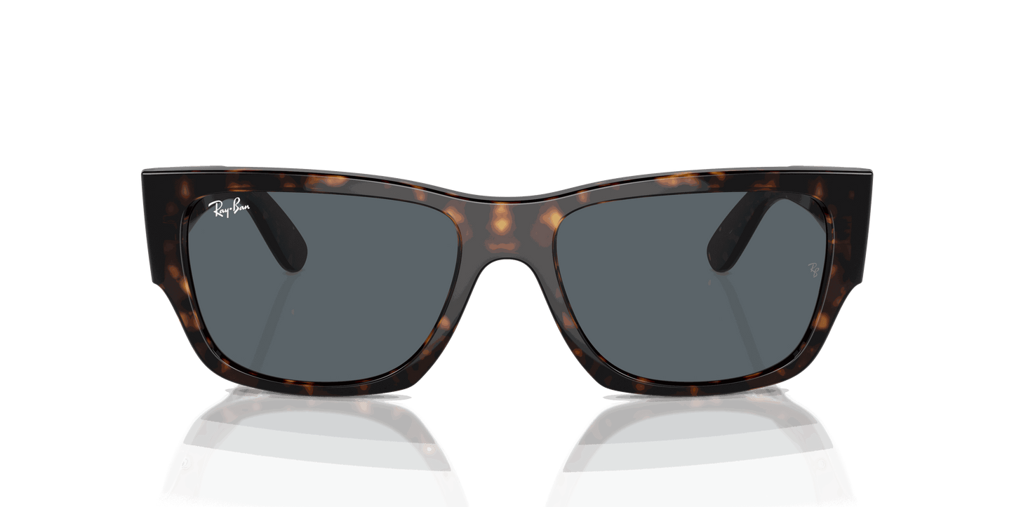 [Blue Lenses, Polished Havana Frame]