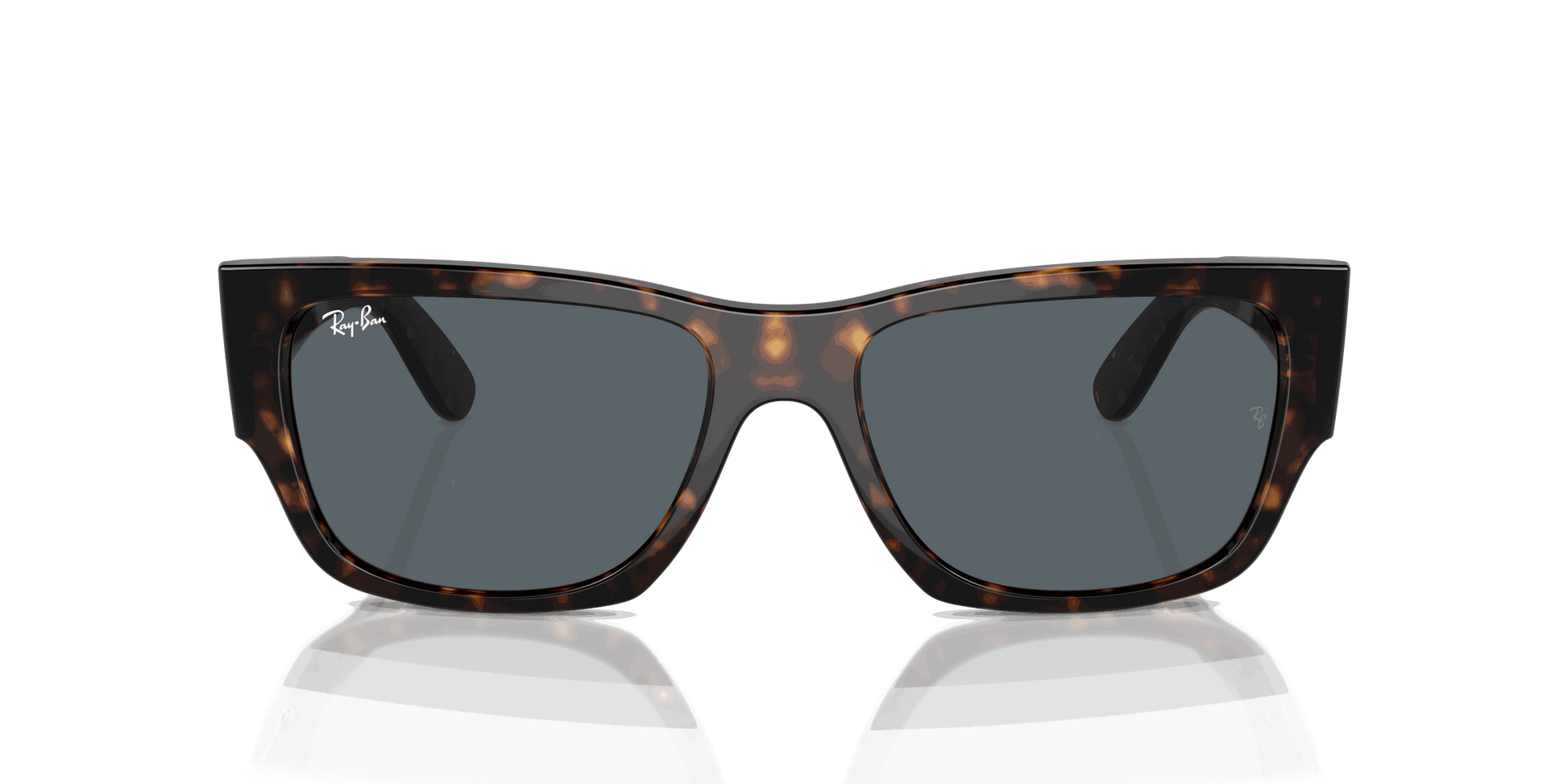 [Blue Lenses, Polished Havana Frame]