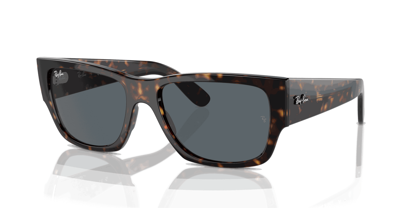 [Blue Lenses, Polished Havana Frame]