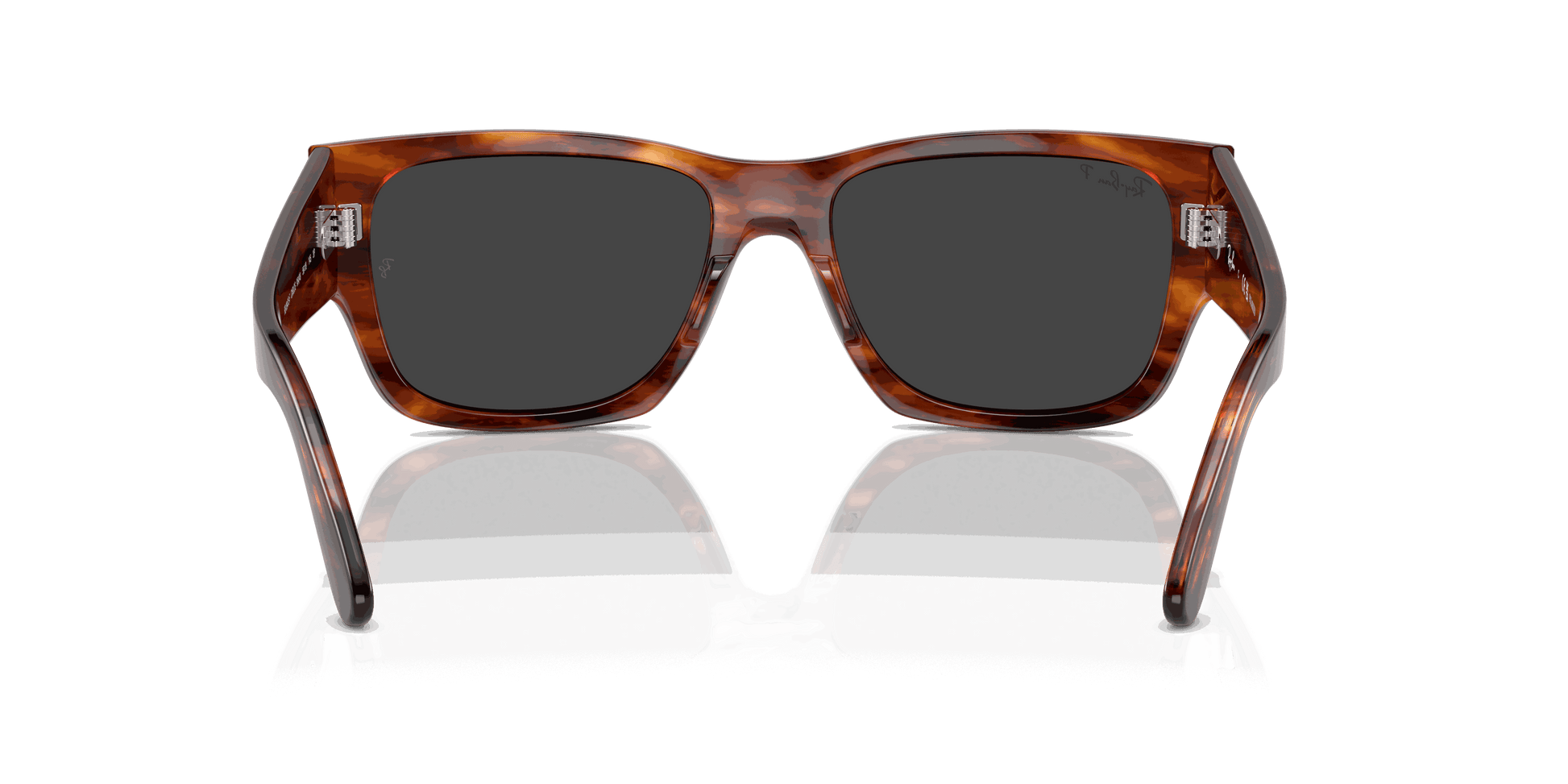 [Black Lenses, Polished Striped Havana Frame]