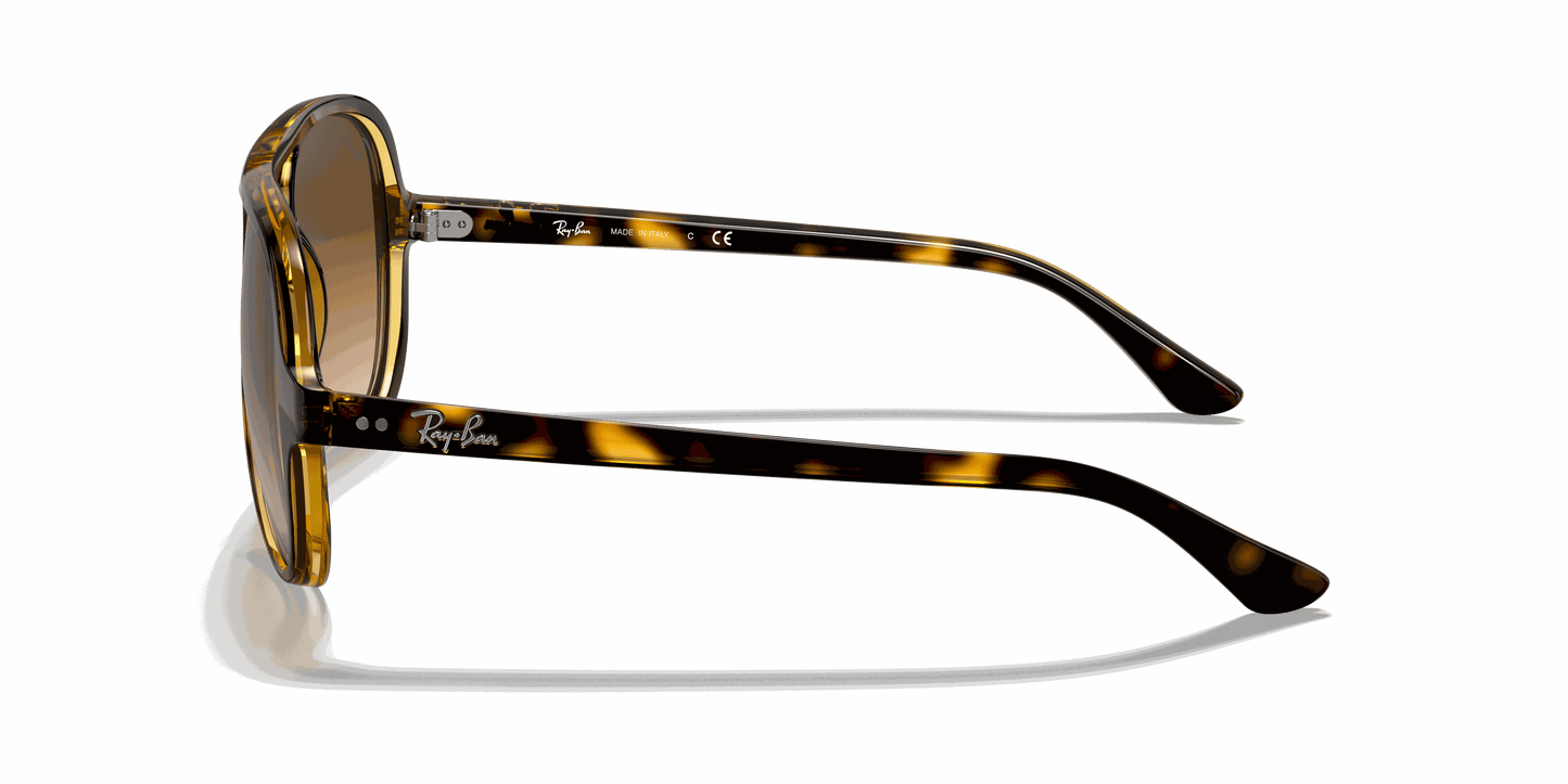 [Light Brown Gradient Lenses, Polished Light Havana Frame]