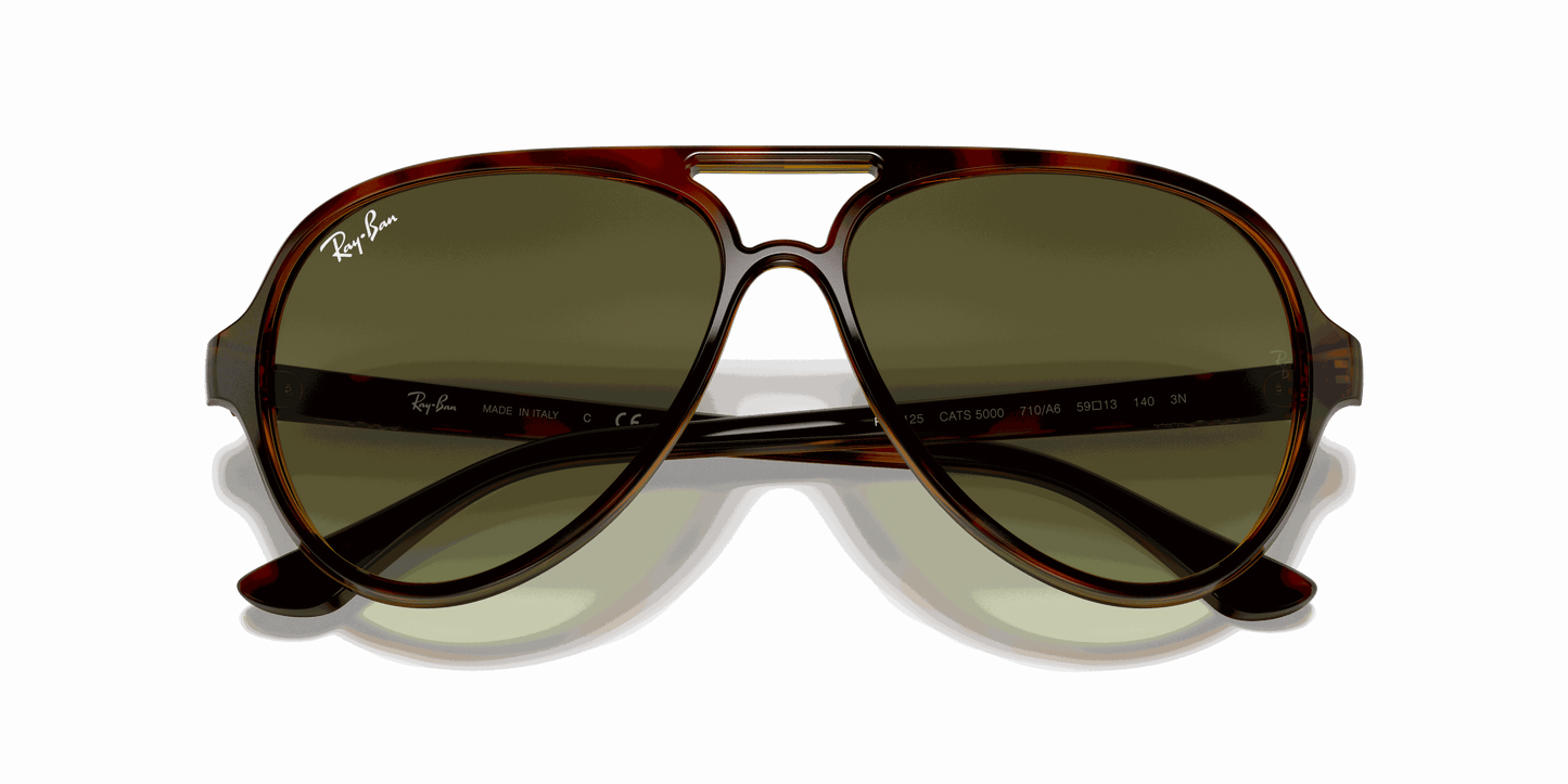 [Green Gradient Lenses, Polished Light Havana Frame]