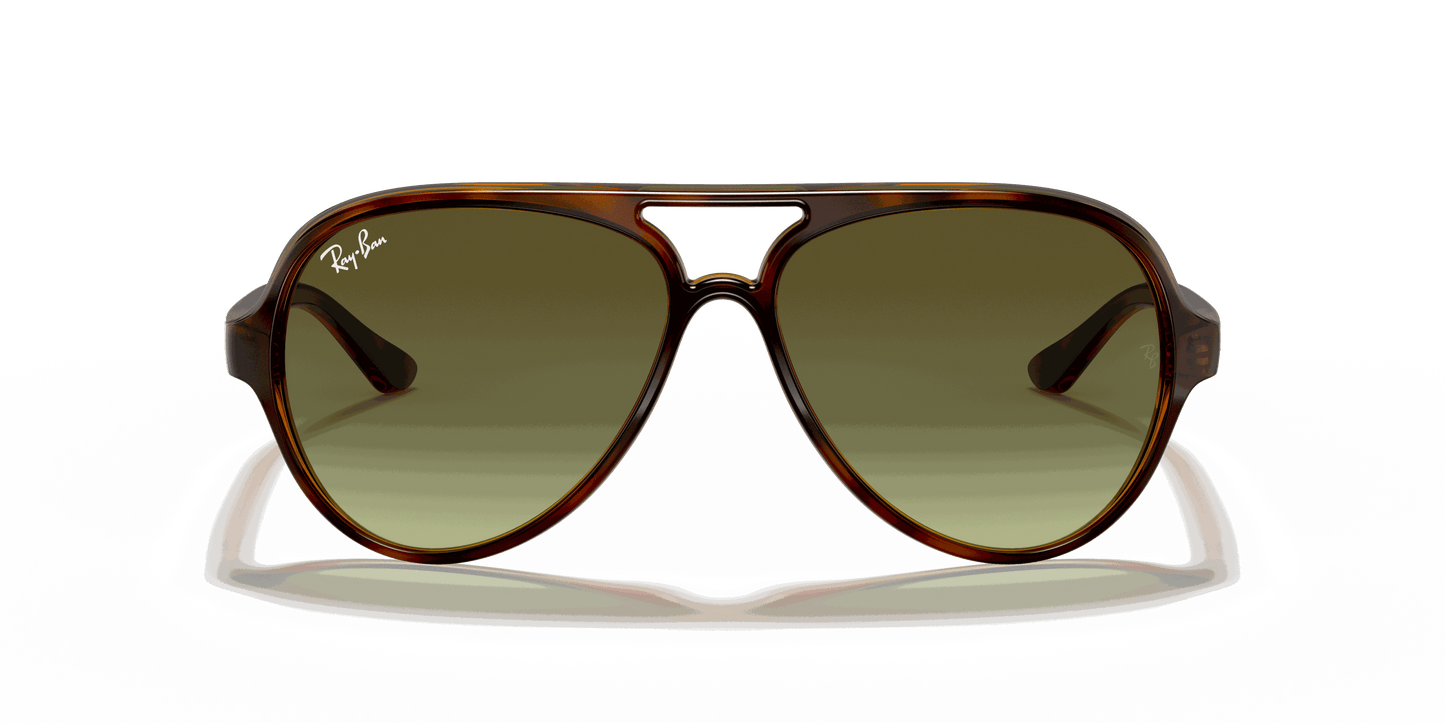 [Green Gradient Lenses, Polished Light Havana Frame]