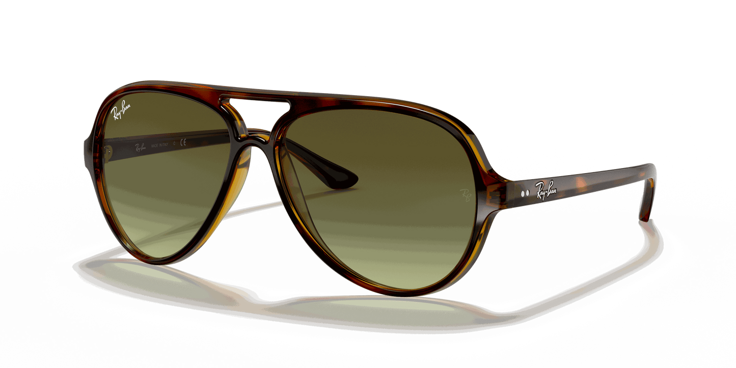 [Green Gradient Lenses, Polished Light Havana Frame]