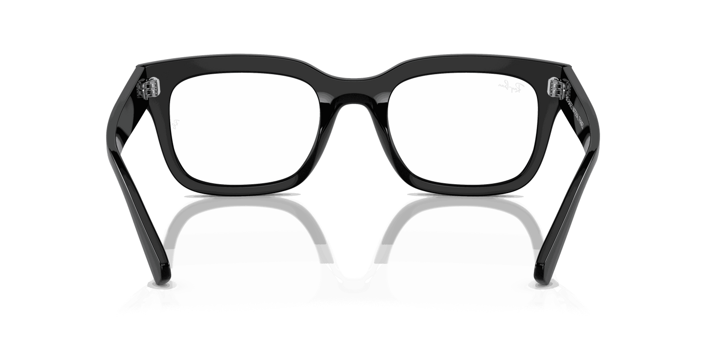 [Clear Lenses, Polished Black Frame]