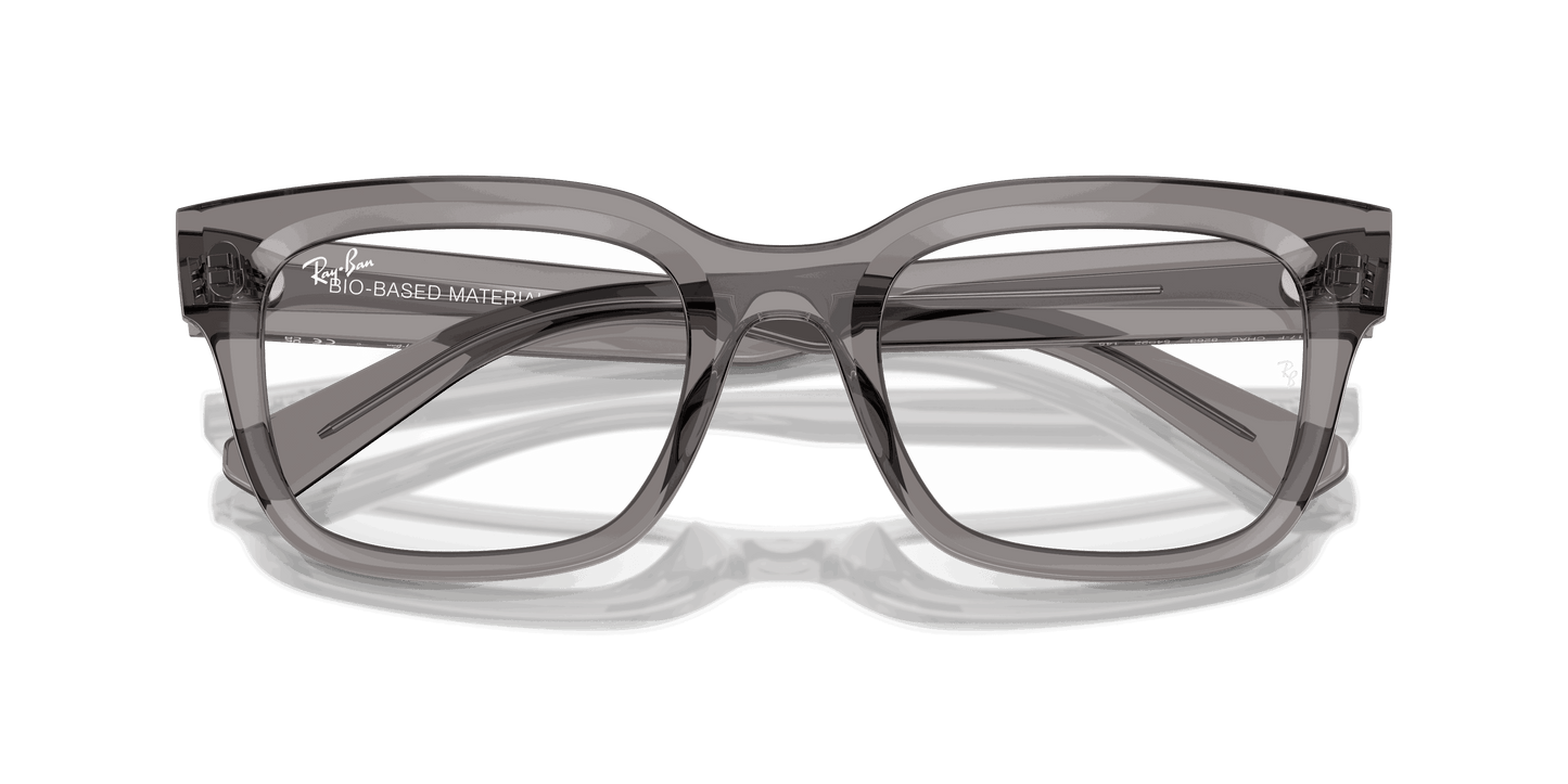[Clear Lenses, Polished Transparent Grey Frame]