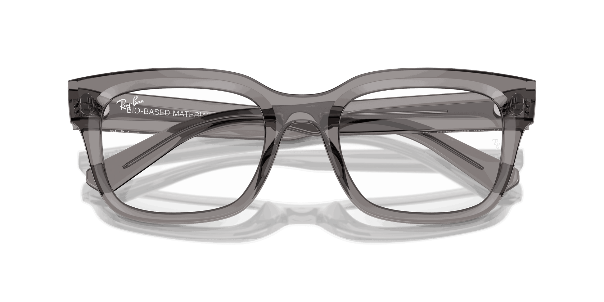 [Clear Lenses, Polished Transparent Grey Frame]