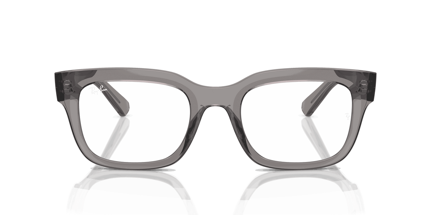 [Clear Lenses, Polished Transparent Grey Frame]