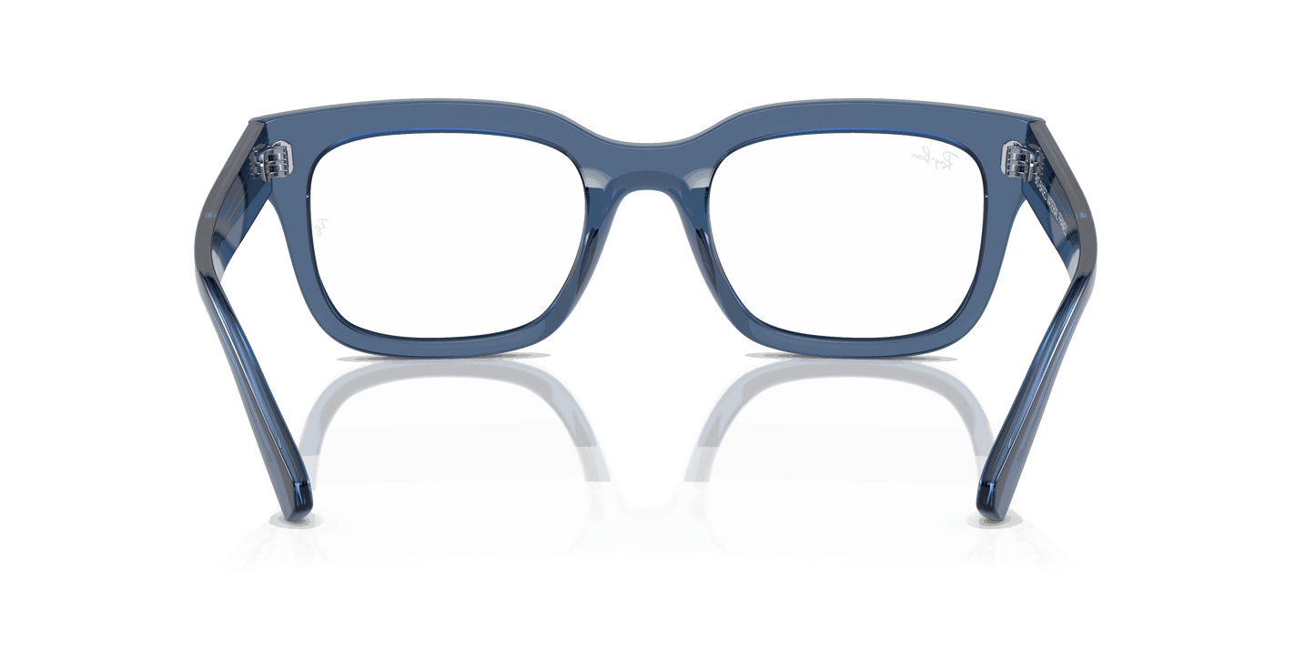 [Clear Lenses, Polished Transparent Dark Blue Frame]