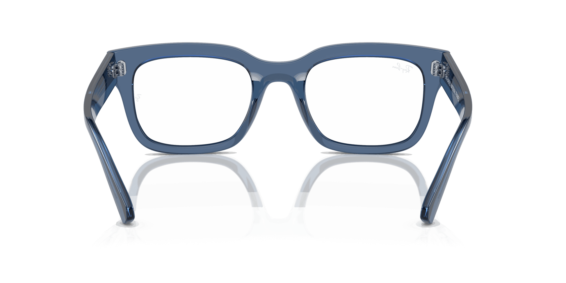[Clear Lenses, Polished Transparent Dark Blue Frame]